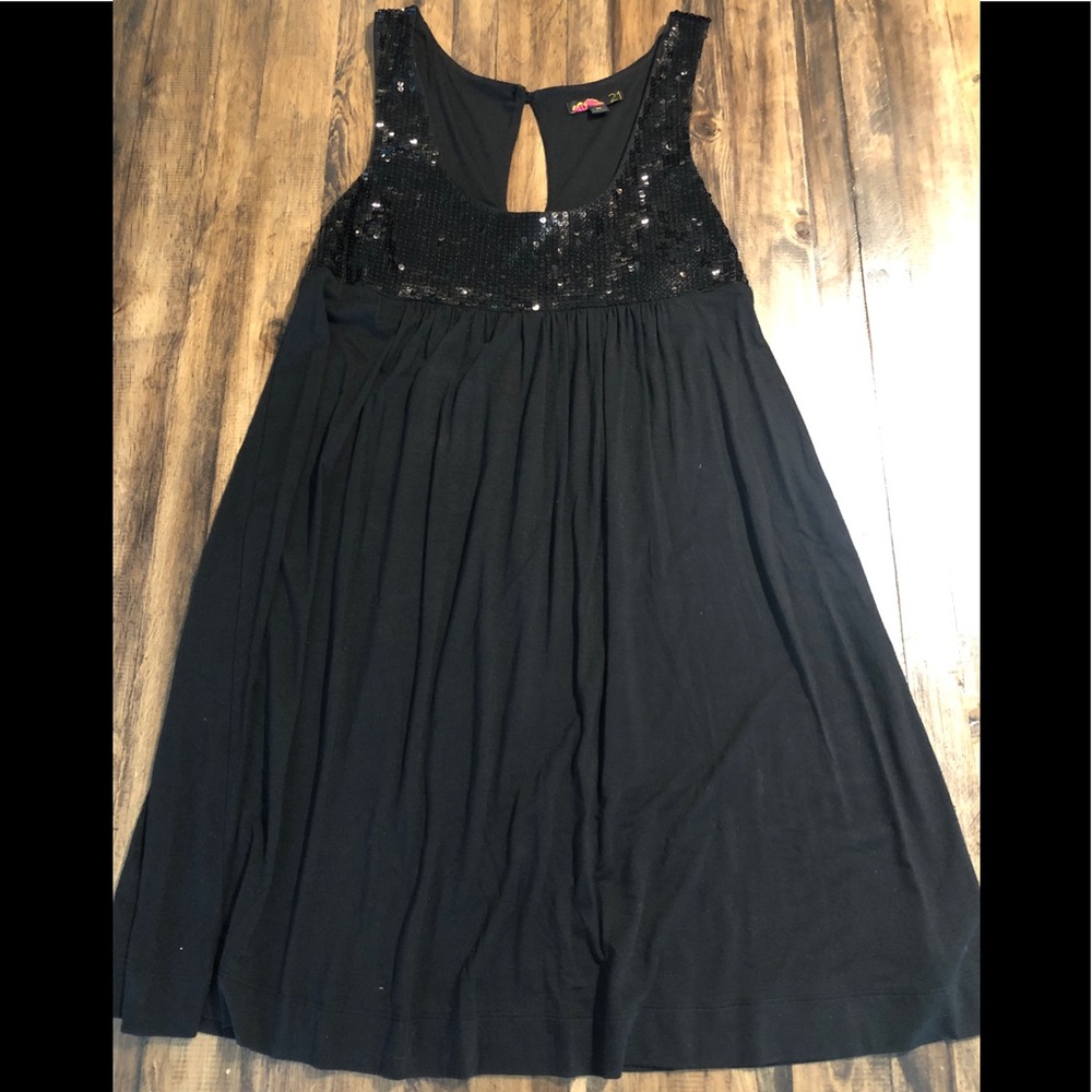 Black sequin dress